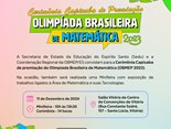 Convite da Cerimônia Capixaba da OBMEP